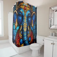 Colorful Ganesh Shower Curtain Sets