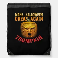Trumpkin Make Halloween Great Again – Funny Pumpki Drawstring Bag