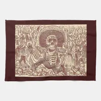 Skull from Oaxaca, La Calavera Oaxaqueña Towel