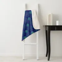 Floral Pattern Sherpa Blanket