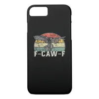 F-Caw-F Cow Funny Bird Vintage Sunset Funny Humor iPhone 8/7 Case