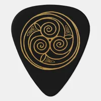 Triple Celtic Knot Swirl Mandala  Guitar Pick