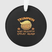 Trumpkin Halloween Pumpkin Ornament