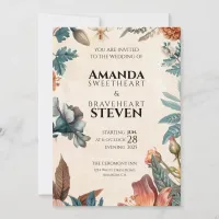 Pastel & Floral Wedding Invitation