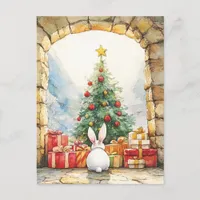 The Christmas Bunny Postcard