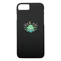Cottagecore Goblincore Moon Flowers Forest Frog Mu iPhone 8/7 Case