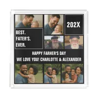 Best Father Ever Acrylic Tray – Personalized Photo