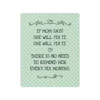 She Will Fix It Funny Mom Joke Metal Print