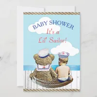 Lil' Sailor Boy's Baby Shower Invitation