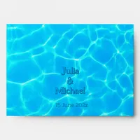  Azure Turquoise Bleu Water Reflection Minimalism Envelope