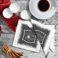 Merry & Bright Snowfall Christmas ID591 Napkins