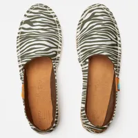 Olive Zebra Espadrilles