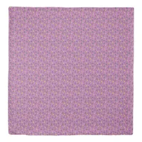 Pretty Pink Purple and Yellow Pansies Duvet Cover