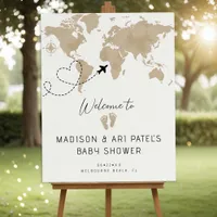 Adventure Awaits Baby Shower Welcome Sign