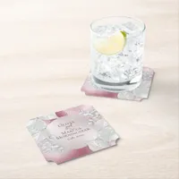 Party Coasters | Wispy Burgundy Shimmer