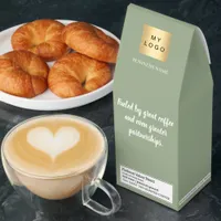 Logo quote business partner sage green roasted coffee