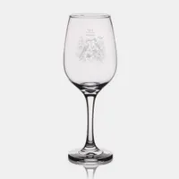 Love Birds Bride & Groom Wine Glass