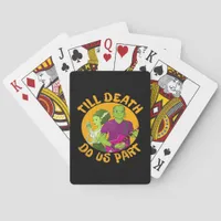 Till Death Do Us Part! Funny Halloween Design For  Poker Cards