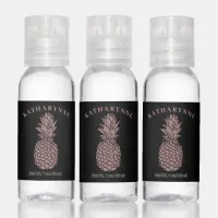 Chic Rose Gold Glitter Pineapple Sparkle Hand Sanitizer