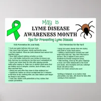 Lyme Disease Prevention Educational Poster