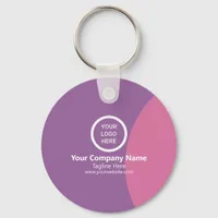 Vibrant Personalized Business Marketing Swag Gift Keychain