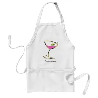 fun martini gold adult apron