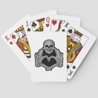 Skeleton Heart Hands  Classic Poker Cards