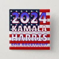 Kamala Harris for President 2024 Presidential  Button