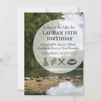 Lake Summer Party Birthday Reunion Invitation