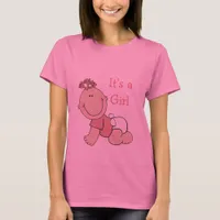 It's a Girl Pink Maternity Shirt