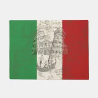 Flag and Symbols of Italy ID157 Doormat