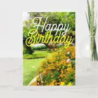 Dreamy Garden of Flowers Birthday Card