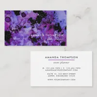Vivid Shimmering Ink Splash Business Card