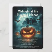 Scary Spooky Haunted House Adult Halloween Party Invitation