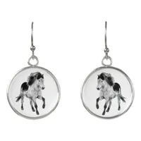 Icelandic horse in motion earrings