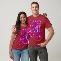Bold Pink Blue Camo Is My Cool Color Unisex T-Shirt