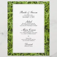 Green Grass Backyard Wedding Menu