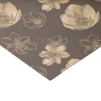 Romantic Elegant Gold Foil Floral Pattern Tissue Paper