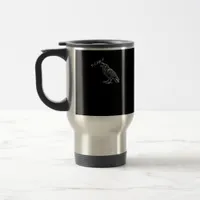 Crow F-Caw-F Funny Vintage Graphic Travel Mug