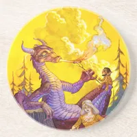 Dragon Cookout Sandstone Coaster