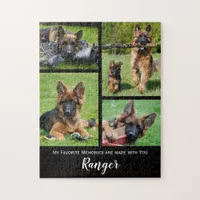 Cute Dog Photo Collage - Personalized Pet Photo Jigsaw Puzzle