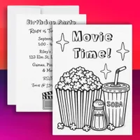 iMovie Time Themed Birthday Party Invitation