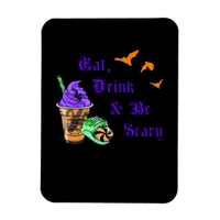 Eat Drink And Be Scary Halloween Minimal Clean Magnet