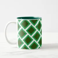 Mug - Green Brick Pattern