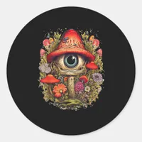 Cottagecore Aesthetic Mushroom Goblincore Design Classic Round Sticker
