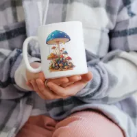 Mushroom Stand on Sand Rain Coffee Mug