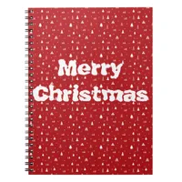 Trees and Snowflakes Christmas Notebook