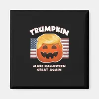 Trumpkin Funny Pumpkin Pie Pun Usa Liberals Hallow Magnet