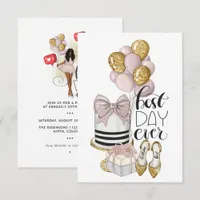 Best Day Ever Girl Birthday Invitation
