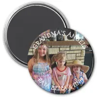 Personalized Grandma's Angels Photo Magnet